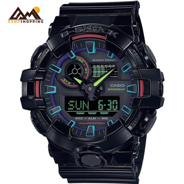 ساعت کاسیو سری G-SHOCK مدل GA-700RGB-1ADR