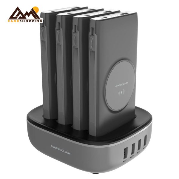 پاوربانک استیشن پاورولوجی مدل 4 در 1 PPBCHA1041-BK
