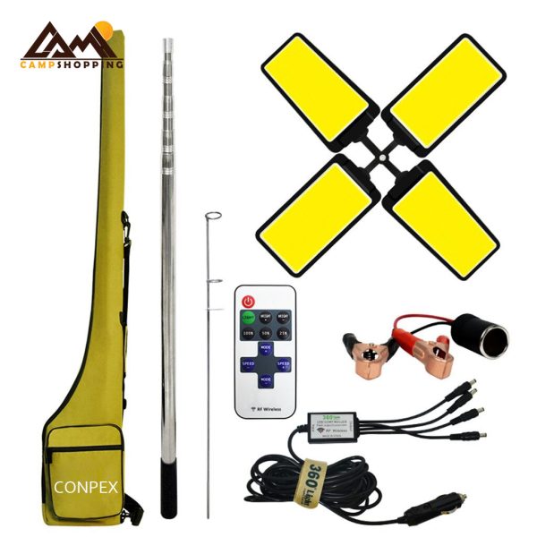 فیش لایت 4 پنل کانپکس پایه فلزی مدل FR-022COB