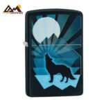 فندک زیپو طرح WOLF AND MOON کد 29864