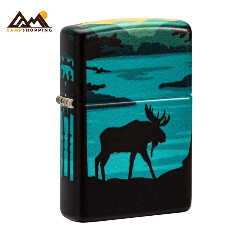 فندک زیپو طرح MOOSE LANDSCAPE کد 49481