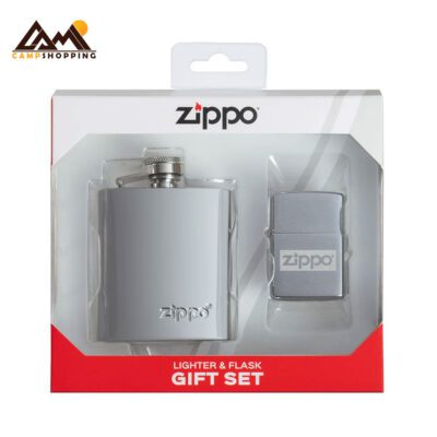 ست فندک و فلاسک جیبی زیپو مدل ZIPPO LIGHTER AND FLASK GIFT SET