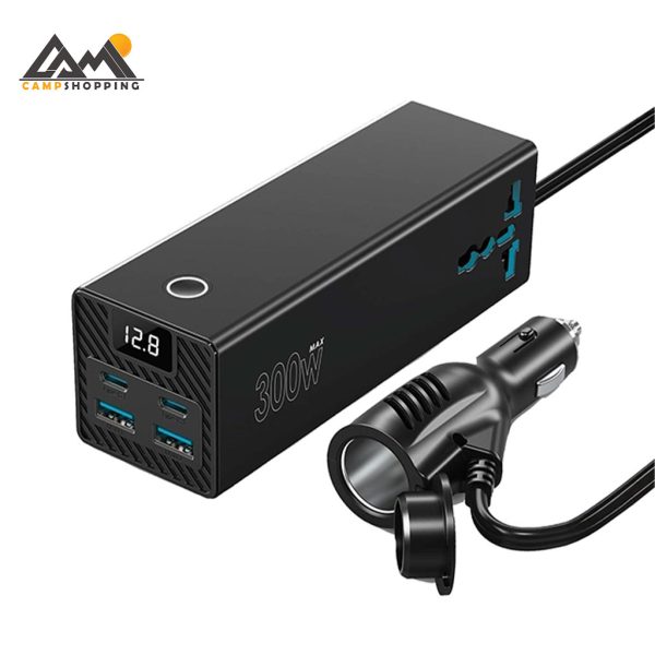 اینورتر فندکی خودرو پاورولوژی مدل PWC038 کد PWCUQC038