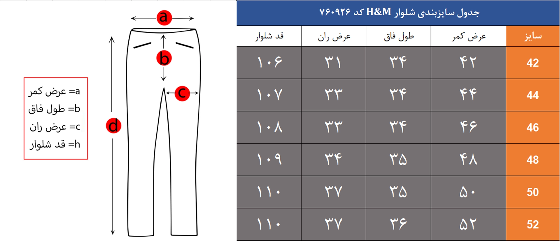 شلوار کارگو اچ اند ام کد 760926