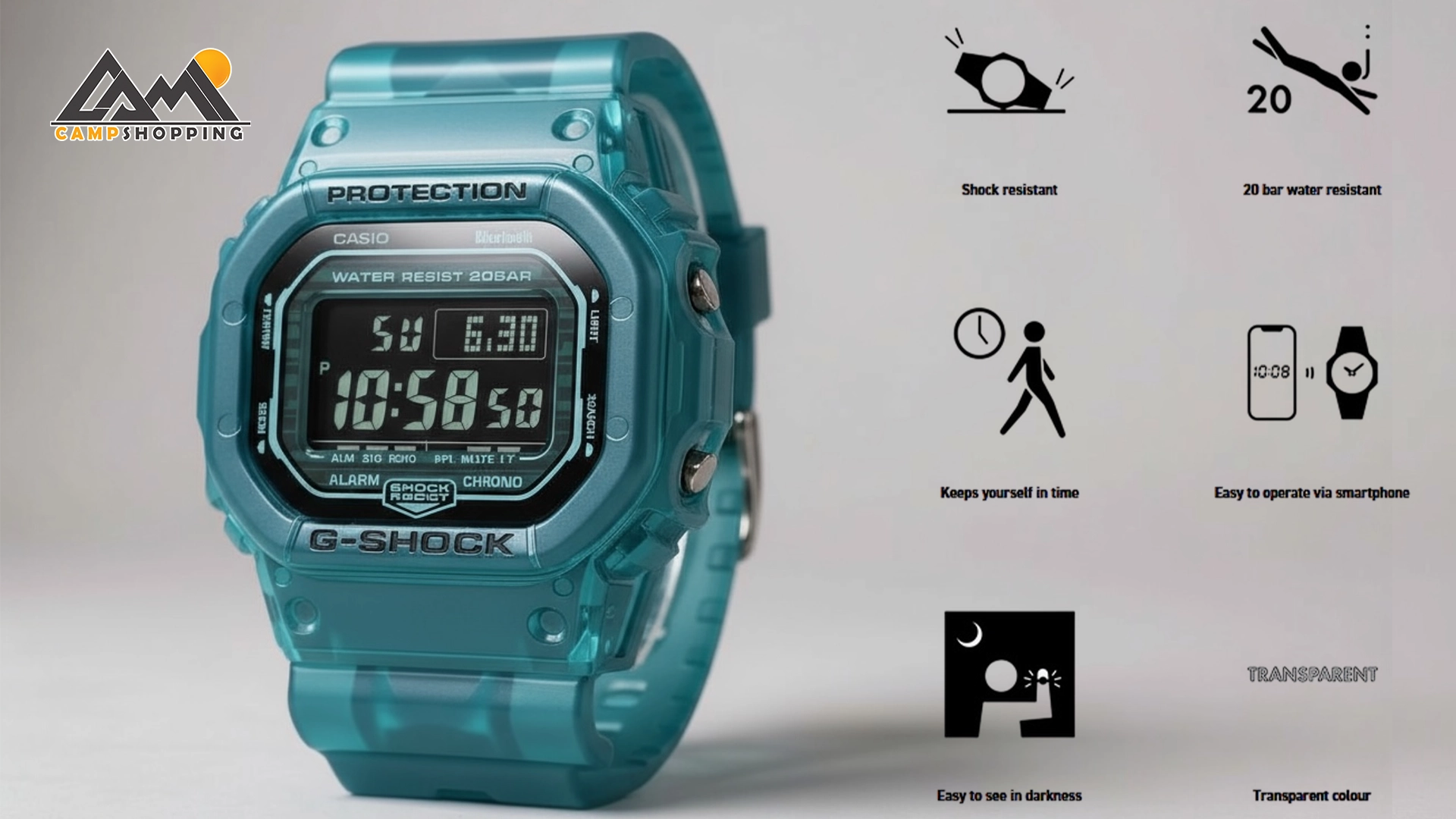 ساعت کاسیو سری G-SHOCK مدل DW-B5600G-2DR