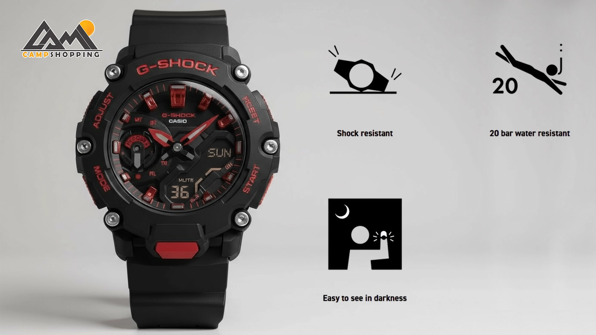 ساعت کاسیو سری G-SHOCK مدل GA-2200BNR-1ADR