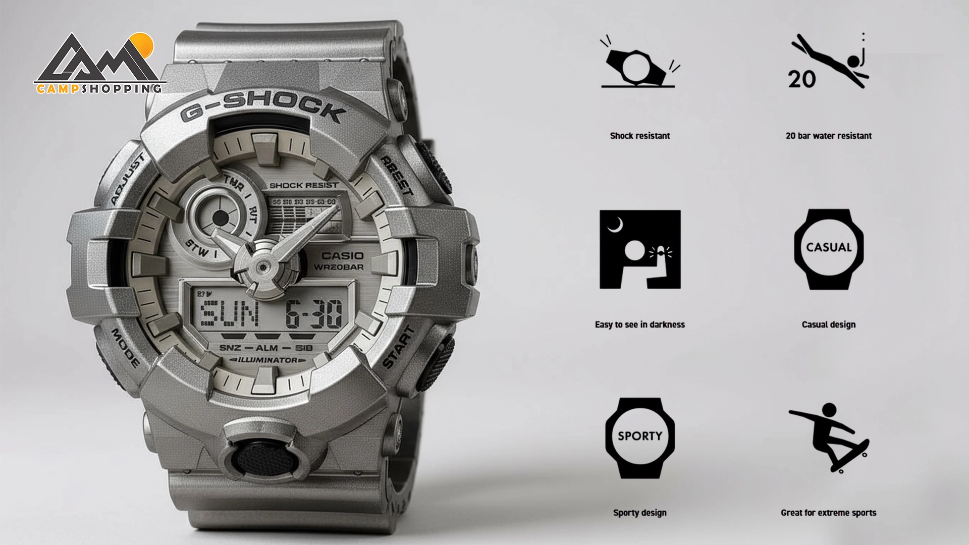 ساعت کاسیو سری G-SHOCK مدل GA-700FF-8ADR