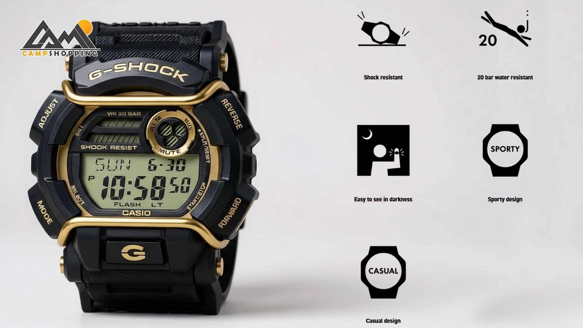 ساعت کاسیو سری G-SHOCK مدل GD-400GB-1B2DG