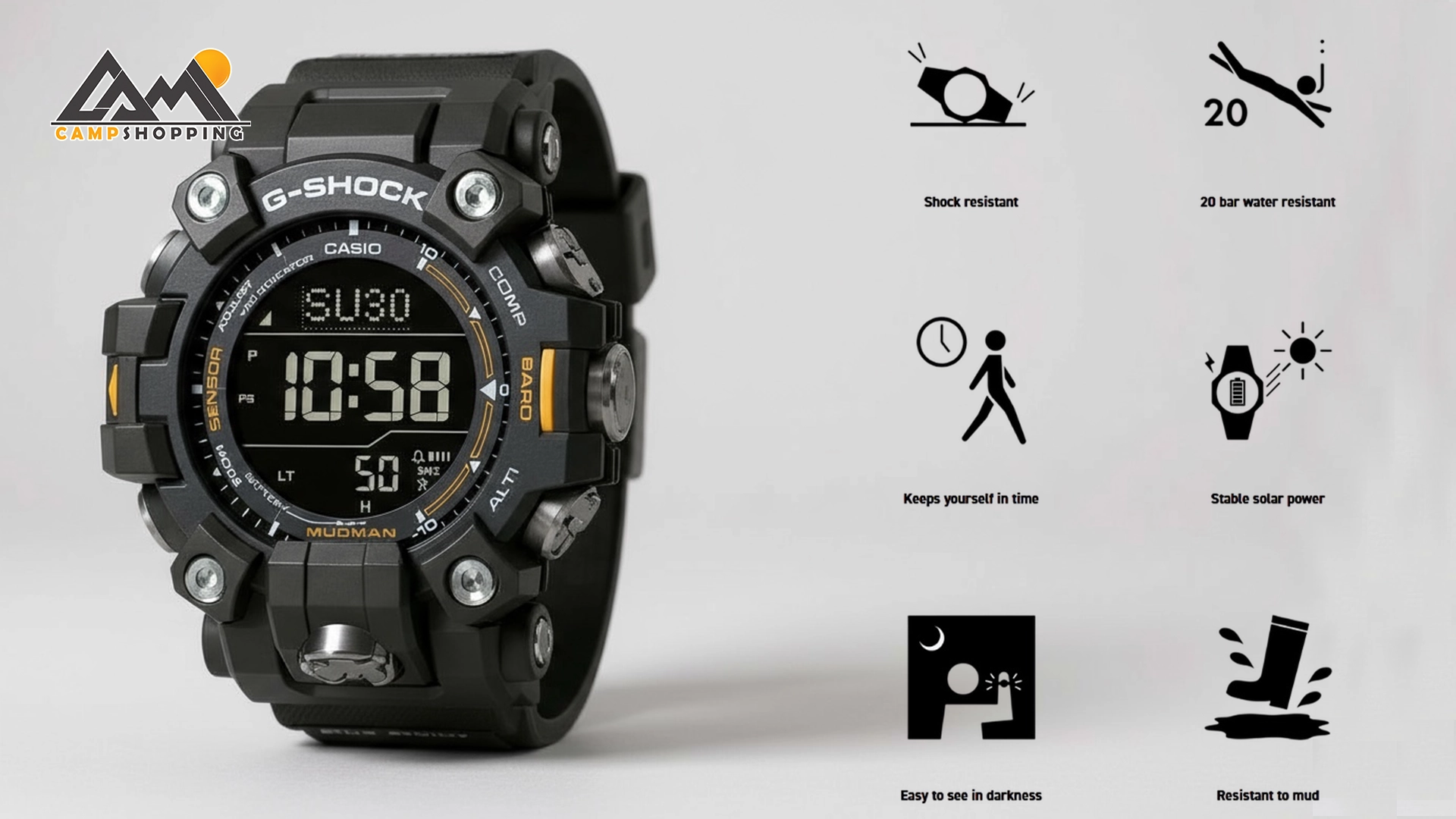 ساعت کاسیو سری G-SHOCK MASTER G مدل GW-9500-3DR