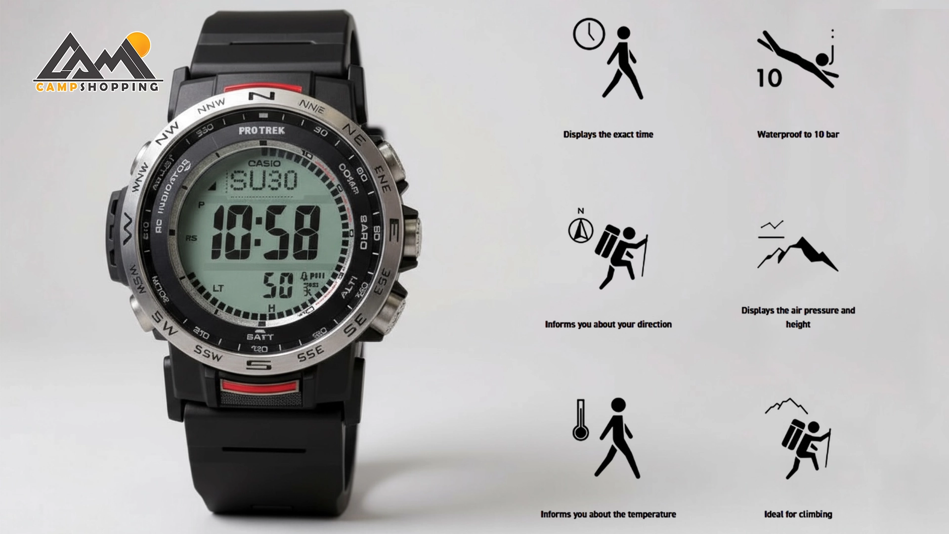 ساعت کاسیو سری PRO-TREK مدل PRW-35-1ADR