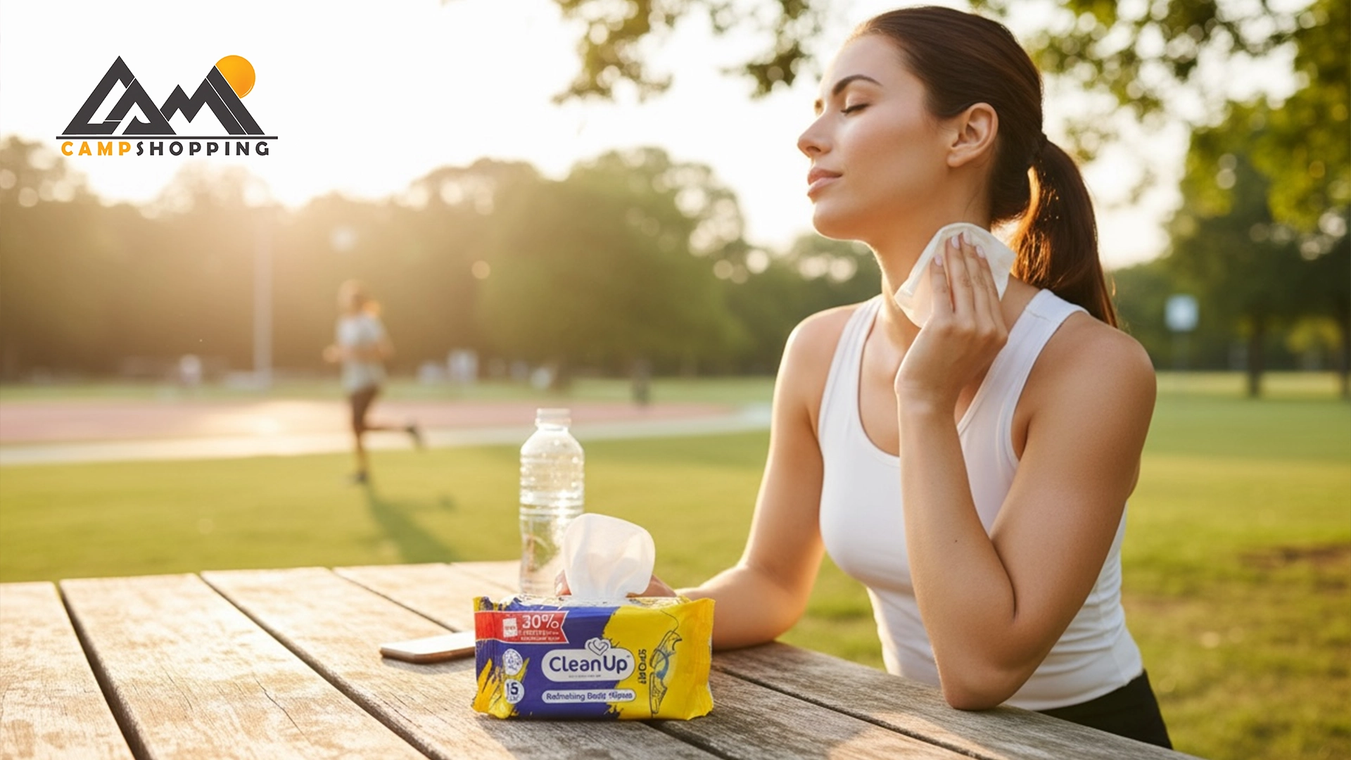 دستمال مرطوب بدن کلین آپ مدل اسپرت - 15 عددی