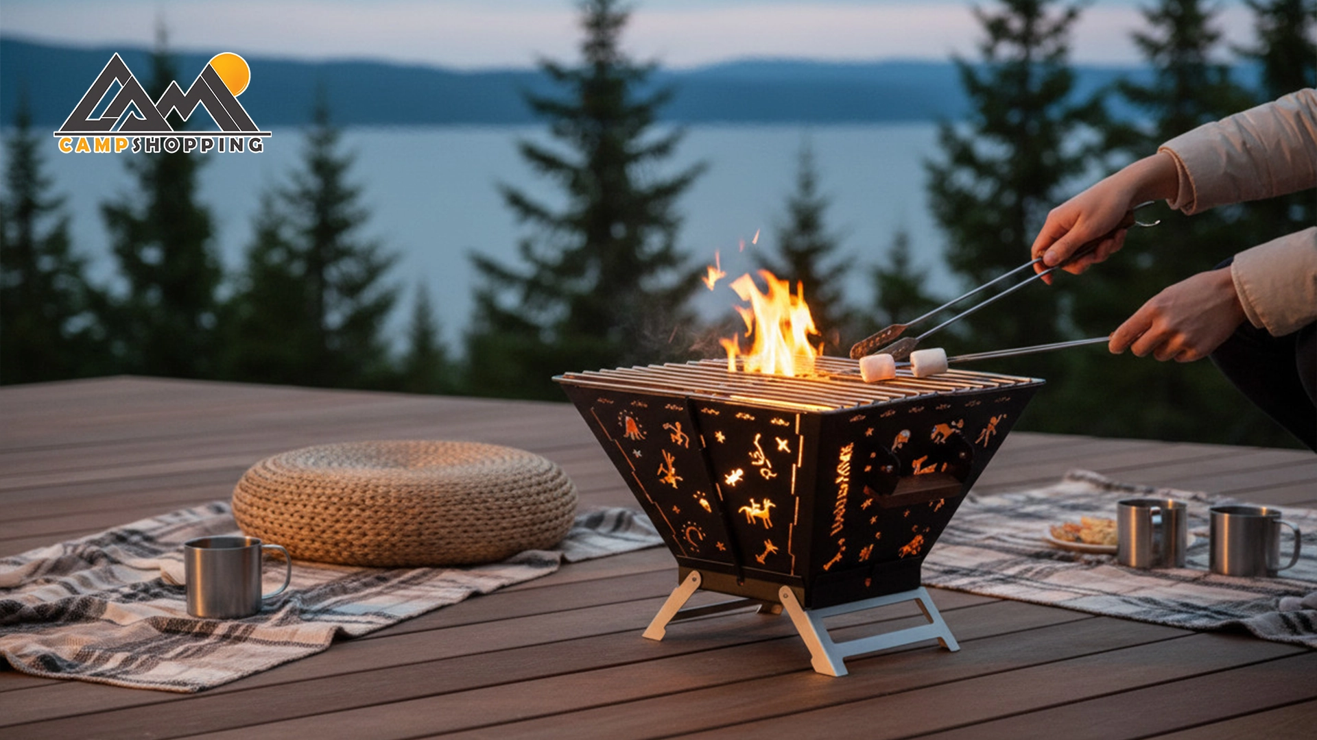 آتشدان چهار ضلعی نیچرهایک مدل CNH22CJ036