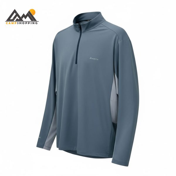 بلوز نیم زیپ مردانه هامتو مدل 18U154A