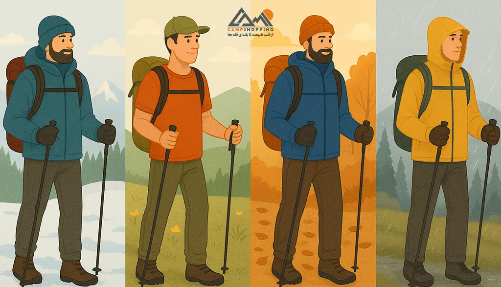 لباس کوهنوردی برای فصول مختلف
