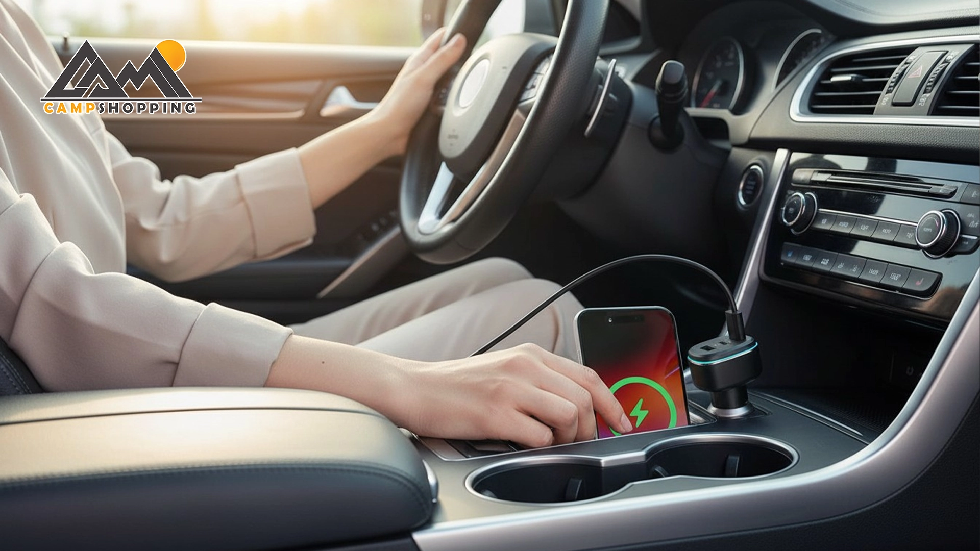 شارژر فندکی 140 وات پاورولوجی مدل TRIPLE PORT کد PCCSR025BKGY