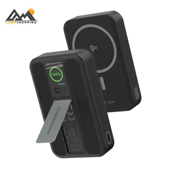 پاوربانک وایرلس پاورولوجی مدل PPB20910WH ظرفیت 10000 میلی آمپر