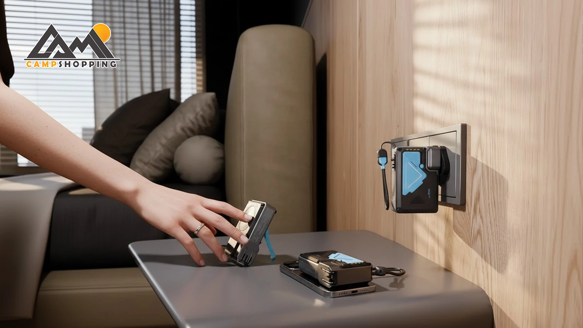 پاوربانک مگسیف پاورولوجی مدل WALL CHARGER کد PPBCHA80 - ظرفیت 10000 میلی آمپر