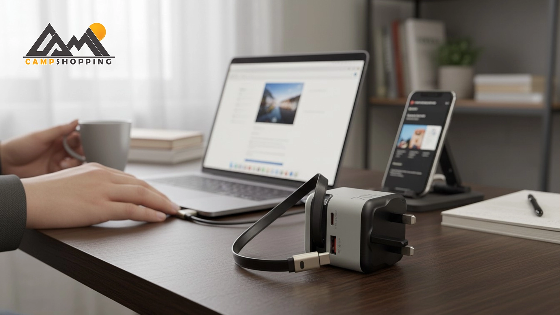 شارژر 70 وات پاورولوجی مدل HALO کد PWCUQC05