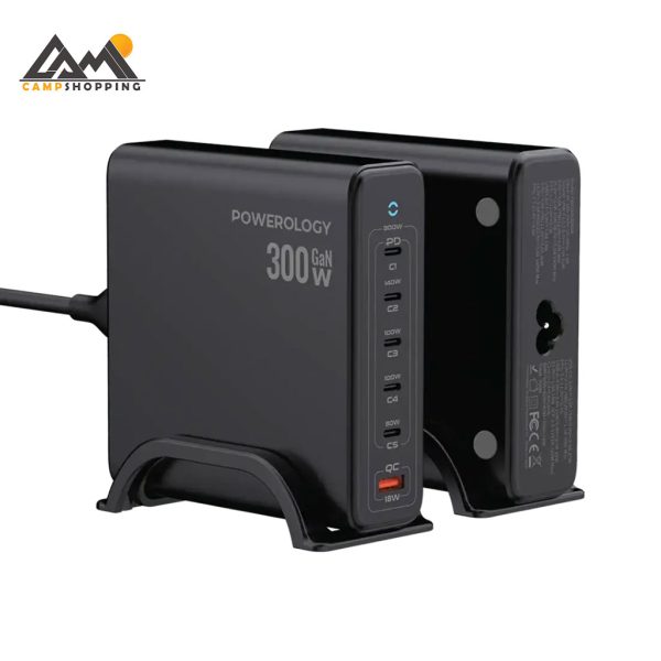 مبدل برق 300 وات پاورولوجی مدل VOLT-X GAN کد PWGAN300WBK
