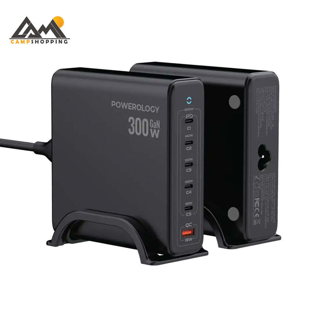 PWGAN300WBK(1) مبدل برق 300 وات پاورولوجی مدل VOLT-X GAN کد PWGAN300WBK