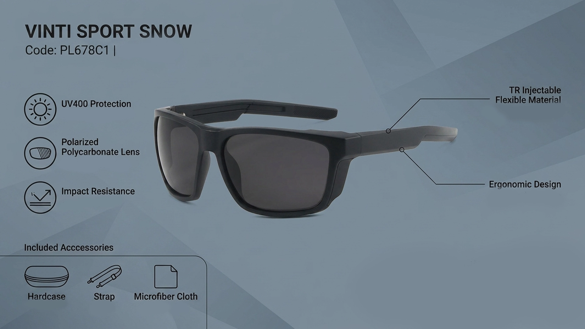 عینک وینتی اسپرت مدل SNOW کد PL678C1