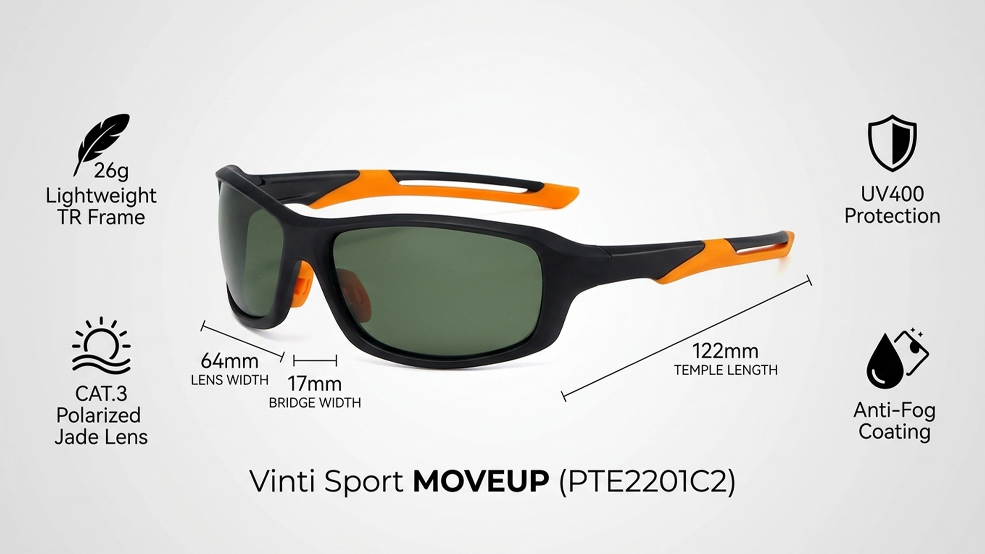 عینک وینتی اسپرت مدل MOVEUP کد PTE2201C2